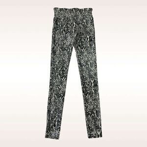 Spanx Leggings Womens S (28x28) Grey Faux Leather Snake Shine High‎ Waisted